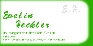 evelin heckler business card